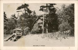 Beverly Pines, Little Point Sable Postcard