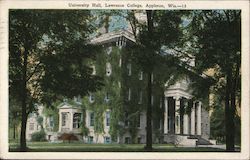 University Hall, Lawrence College Appleton, WI Postcard Postcard Postcard