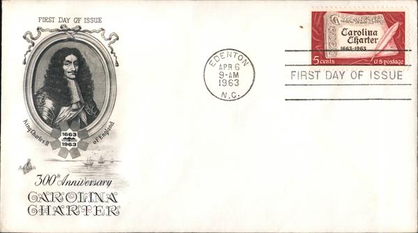 Carolina Charter First Day Covers