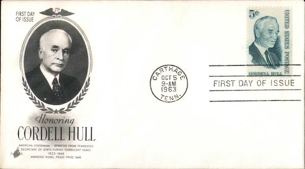 Honoring Cordell Hull First Day Covers