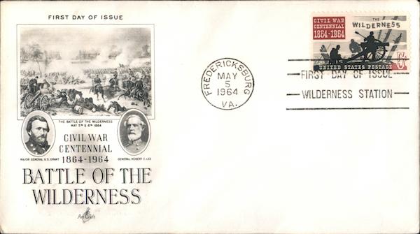 The Battle of the Wilderness First Day Covers
