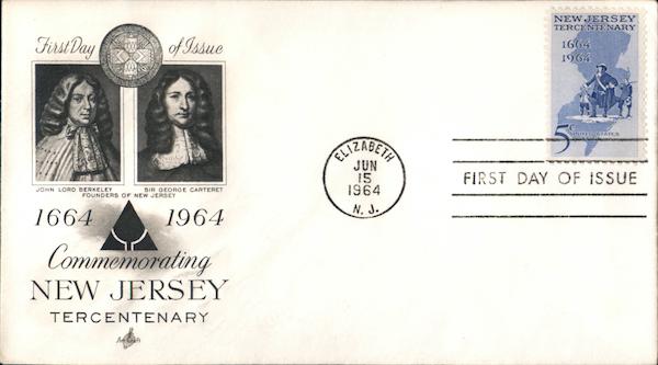 New Jersey Tercentenary 1664-1964 First Day Covers