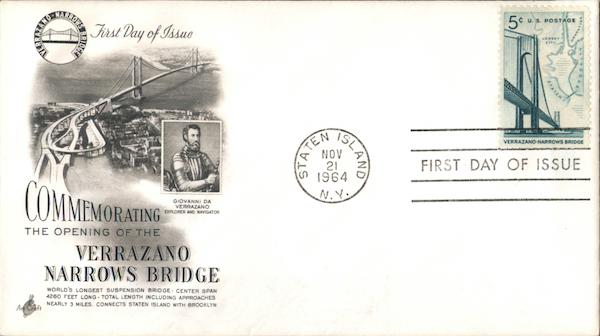 Verrazano Narrows Bridge First Day Covers