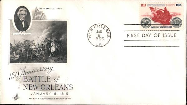150th Anniversary Battle of New Orleans First Day Covers