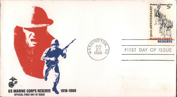US Marine Corps Reserve First Day Covers
