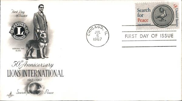 50th Anniversary Lions International First Day Covers