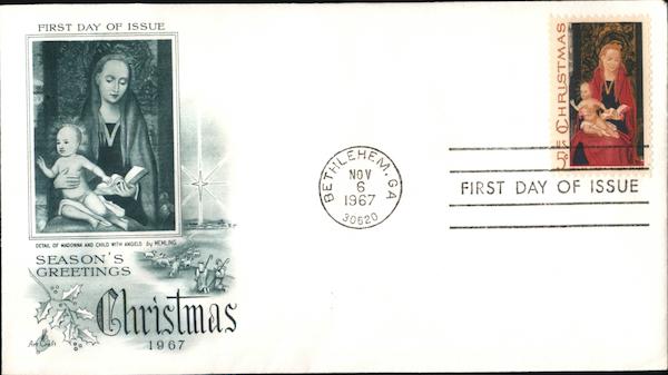 Season's Greetings Christmas 1967 First Day Covers