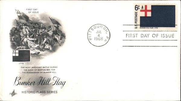 Bunker Hill Flag Historic Flags Series First Day Covers