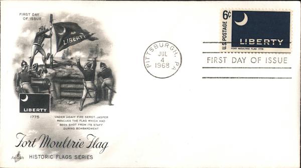 Fort Moultrie Flag Historic Flags Series First Day Covers