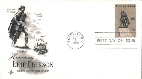 Honoring Leif Erikson First Day Covers