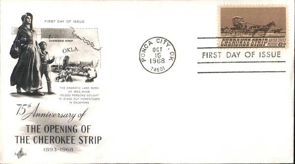 75th Anniversary of Opening of the Cherokee Strip First Day Covers