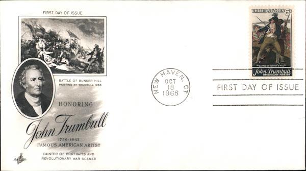 Honoring John Trumbull Famous American Artist First Day Covers