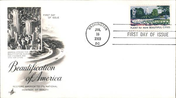 Beautification of America First Day Covers