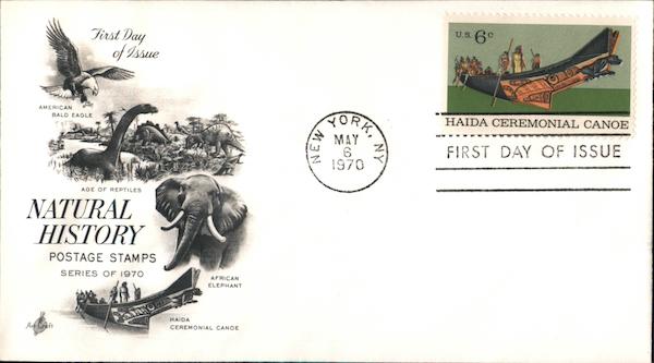 Haida Ceremonial Canoe First Day Covers