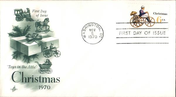 Toys in the Attic Christmas 1970 First Day Covers