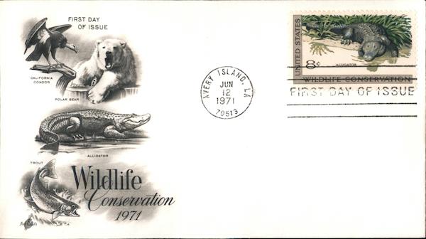 Wildlife Conservation 1971 First Day Covers
