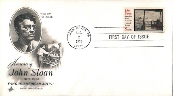 John Sloan First Day Covers