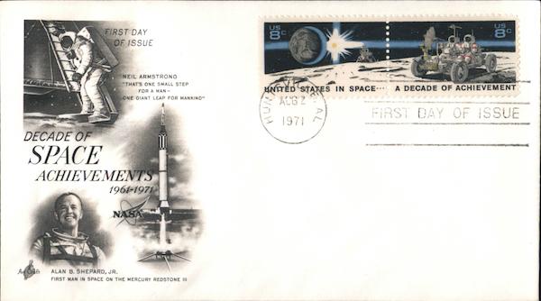 Decade of Space Achievements 1964-1971 First Day Covers