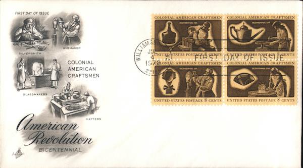 Colonial American Craftsmen American Revolution First Day Covers