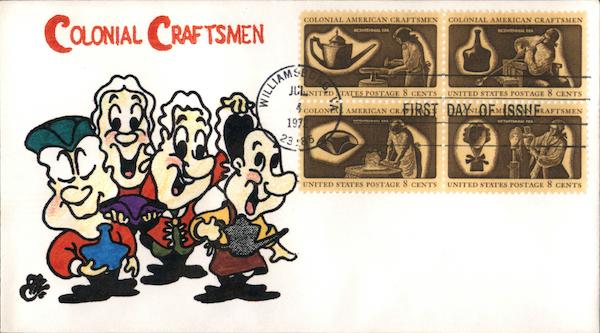 Colonial Craftsmen First Day Covers