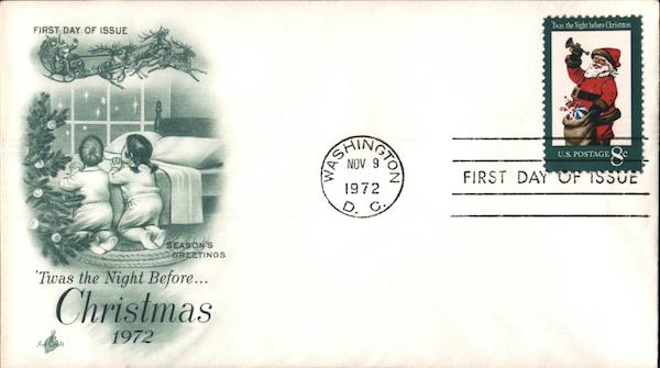 'Twas the Night Before Christmas 1972 First Day Covers