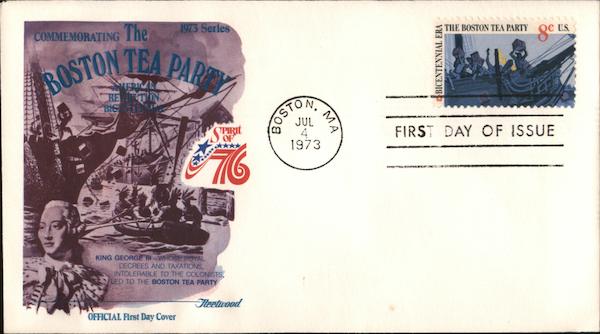 Commemorating The Boston Tea Party First Day Covers