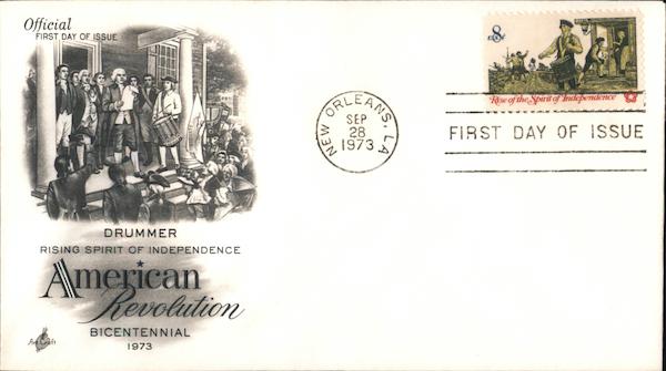 Drummer Rising Spirit of Independence American Revolution Bicentennial 1973