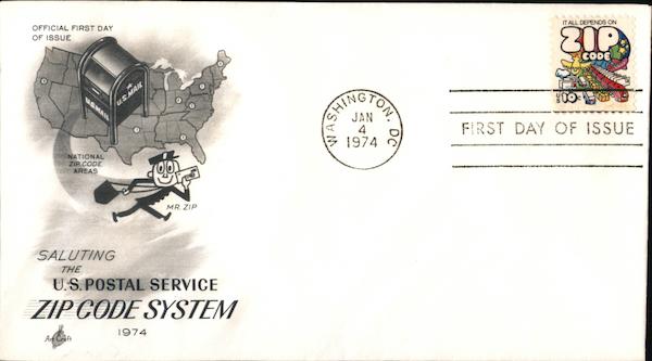 Saluting the U.S. Postal Service Zip Code System 1974