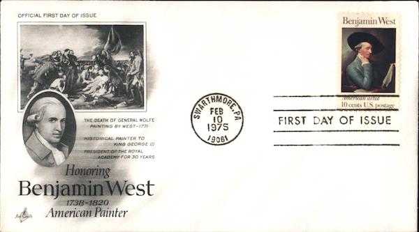 Benjamin West American Painter First Day Covers