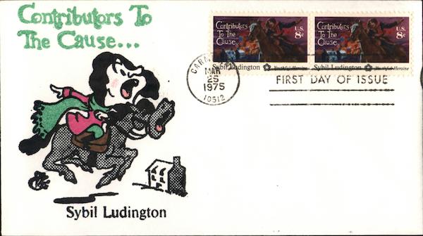 Contributers to the Cause, Sybil Ludington First Day Covers