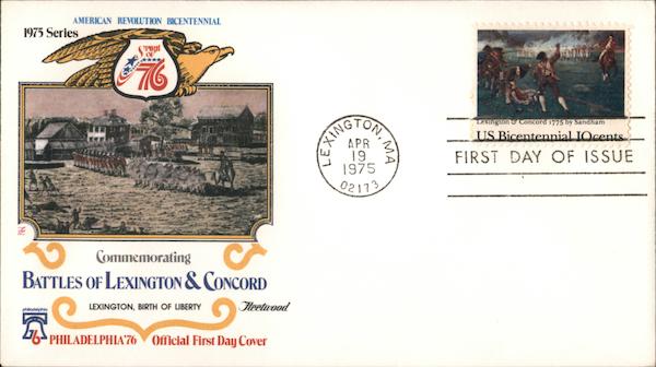 Battles of Lexington & Concord First Day Covers