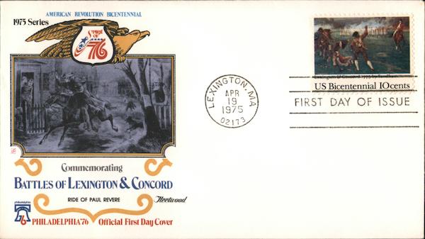 Battles of Lexington & Concord First Day Covers
