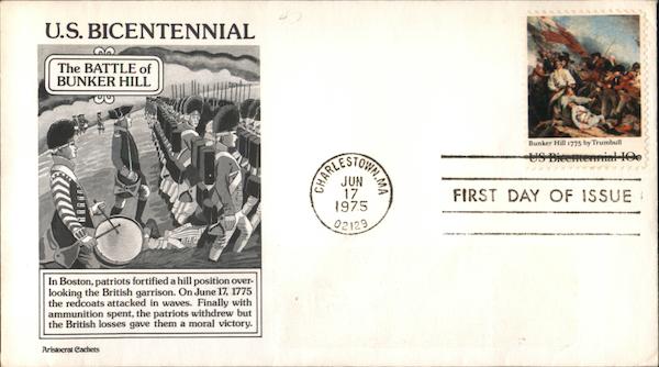 US Bicentenial Battle of Bunker Hill First Day Covers