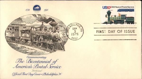 The Bicentennial of America's Postal Service First Day Covers