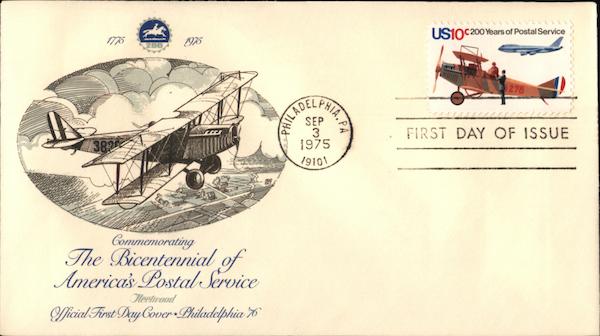 Bicentennial of America's Postal Service First Day Covers