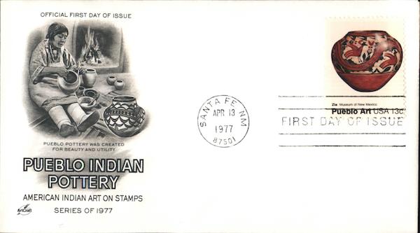 Pueblo Indian Pottery Series of 1977 First Day Covers
