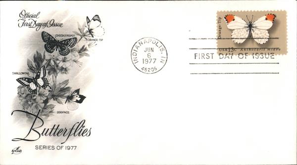 Butterflies Series of 1977 First Day Covers
