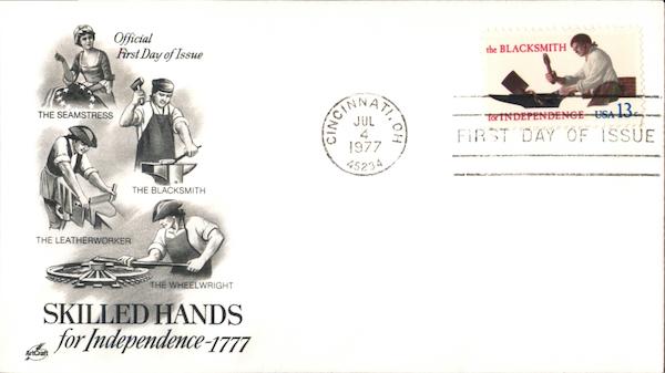 Skilled Hands for Independence 1777 First Day Covers