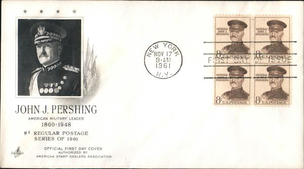 John J. Pershing American Military Leader First Day Covers