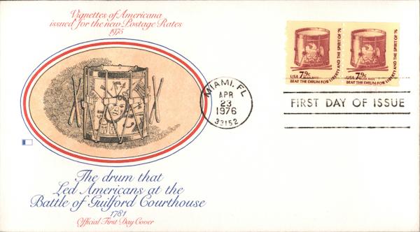 Beat the Drum for Liberty and the Spirit of '76 First Day Covers