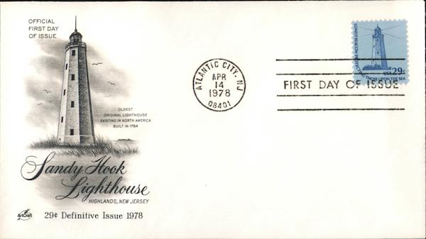 Sandy Hook Lighthouse 1978 First Day Covers