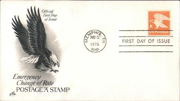 Emergency Change of Rate First Day Covers