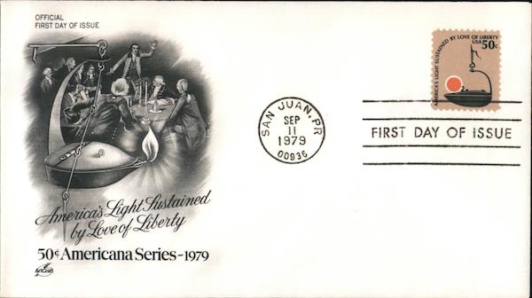America's Light Sustained by Love of Liberty First Day Covers