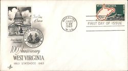 100th Anniversary West Virginia Statehood First Day Cover