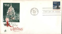 Season's Greetings Christmas 1963 First Day Covers First Day Cover First Day Cover First Day Cover