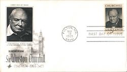 In Memoriam Sir Winston Churchill 1974-1965 First Day Cover