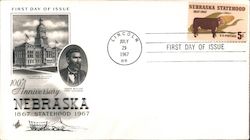 100th Anniversary Nebraska 1867 Statehood First Day Cover