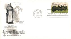 1668-1968 300th Anniversary of the Explorations of Jacques Marquelle in the Territories of the U.S. First Day Cover