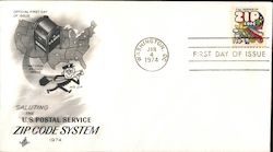 Saluting the U.S. Postal Service Zip Code System 1974 First Day Cover