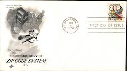 Saluting the U.S. Postal Service Zip Code System 1974 First Day Covers First Day Cover First Day Cover First Day Cover